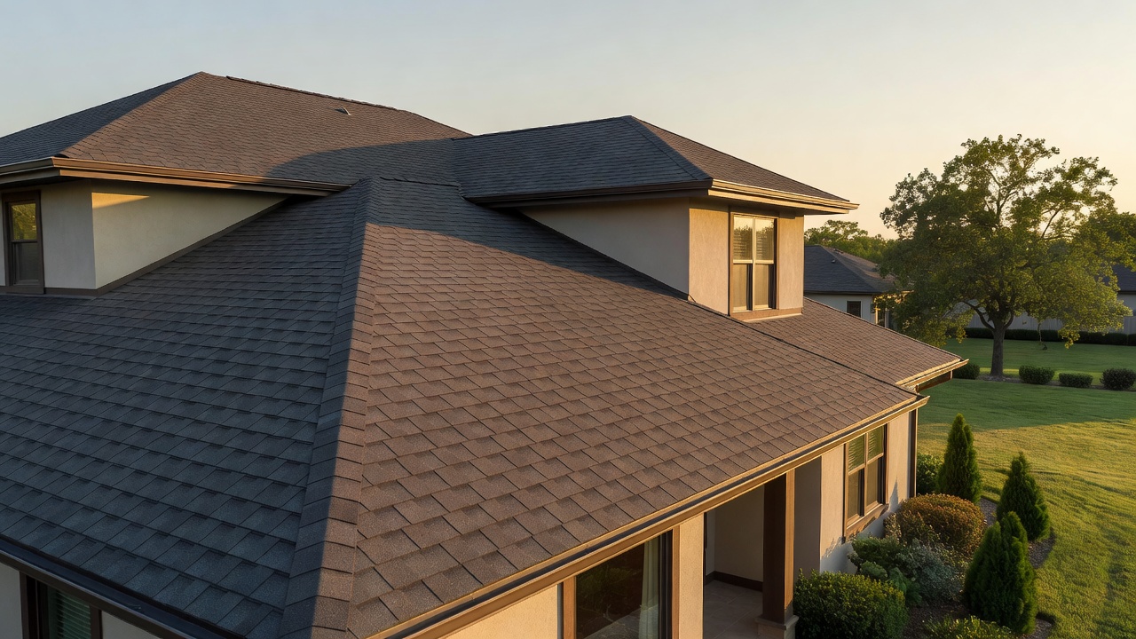 Residential property roof appearance exterior presentation